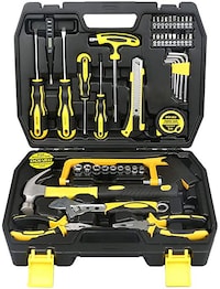 Picture of Dowell Repair Hand Tool Kit with Plastic Storage Case. Set Of 49 Pcs