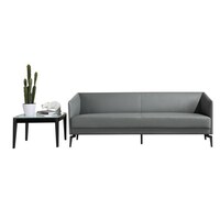 Picture of Neo Front Five Seater Leather Sofa Set - Grey