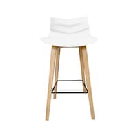 Picture of Neo Front Polypropylene Bar Chair, White, 40x47x95cm