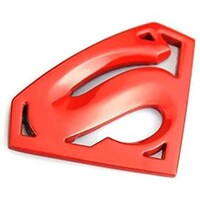 Picture of Metallic Superman Car Sicker Red
