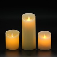 Picture of Da Zhong Flameless Dancing Unscented plastic Candle, Warm White, 1 pcs,8 inch height