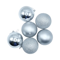 Picture of Christmas Tree Decoration Ball, Silver, 6 pcs