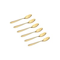 Picture of Stainless Steel Teaspoon Set, 6 pcs, Gold
