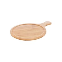 Picture of Wooden Round Pizza Plate, Brown