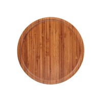 Picture of Wooden Round Plate, Brown, 30 x 30cm