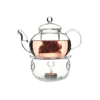 Picture of Glass Teapot With Burner Set, Clear（1000 ml）