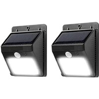 Picture of Solar Powered 20 LED Wall Lights, 2 pcs