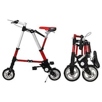 Picture of Mini Ultra Light Folding Bike for Subway Transit, 8 inch, Red
