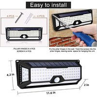 Picture of Joyway Carbon Solar Powered 136 LED Lights with Motion Sensor, 1 pcs