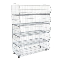 Picture of Takako 4 level Big Chrome Coated Basket With Wheels