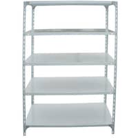 Picture of Takako 120x60x200 4 Tier Sloted Angle Shelf, White