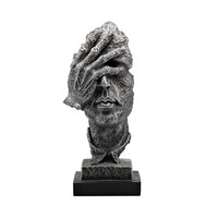 Picture of Shame Face Sculpture, 35 cm, Black