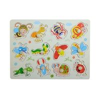 Picture of Insect Puzzle Board, Multicolour