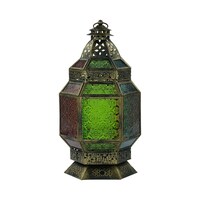 Picture of Moroccan Design Lantern For Decorations - Golden