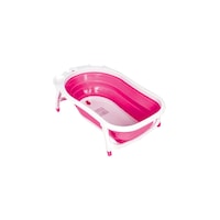 Picture of Baby Portable Folding Bathtub - Pink and White