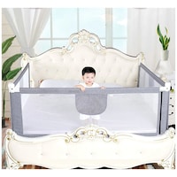 Picture of Anti-Fall Single Bed Fence For Kids - 80x180cm, Grey