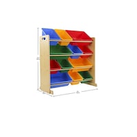 Picture of Toy Storage Rack Organizer, Yellow