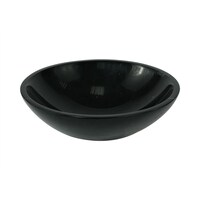 Picture of Round Bowl Ceramic Countertop Washbasin, Black Marquina