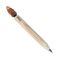 Picture of Dubai Wooden Pen With Cute Wooden Arab Female Cartoon