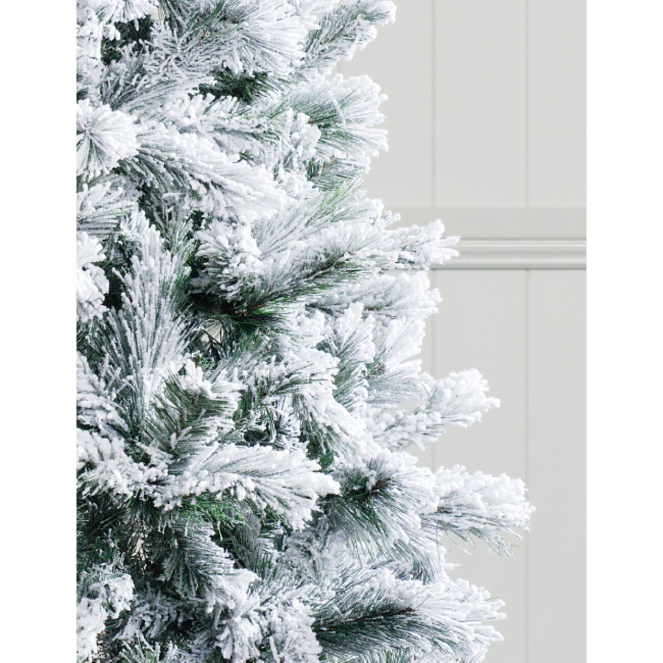 Shop Magical Home Snow Flock Artificial Hinged Pine Christmas Tree ...