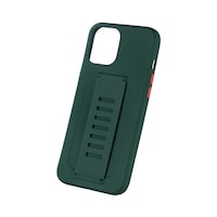 Picture of iPhone 12 Pro Max Hard Back Case with Finger Holder, 6.7 inch, Midnight Green