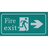 Picture of ZL Fire Exit Right Direction Sticker, 15 x 30 cm