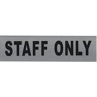 Picture of ZL Staff Only Sticker Silver - 7 x 26 cm