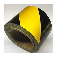 Picture of ZL Caution Barrier Warning Sticky Tapes, Black & Yellow - 3 x 25m