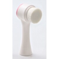 Picture of Dual Sided Facial Cleansing Brush, 13cm, Pink & White