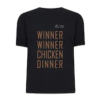 Picture of Giftex Unisex PUBG Winner Winner Chicken Dinner Black Tshirt