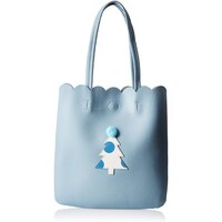 Picture of Christmas Tree Designed Korean Style Tote Bag, Blue