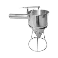 Picture of Stainless Steel Pancake Batter Dough Dispenser Funnel, Silver
