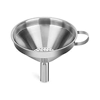 Picture of Stainless Steel Separating Funnel with Filter, Silver