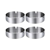 Picture of Round Stainless Steel Cigarette Cigar Ashtray Set