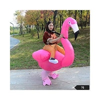 Picture of Flamingo Fancy Dress Costume Inflatable Funny Blow Up Suit, Adult