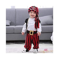 Picture of Baby Boy Captain Pirate Costume Role-Playing Jumpsuit Suit