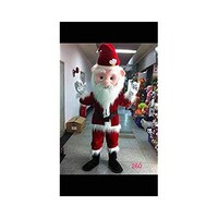Picture of Men's Plush Santa Costume for Birthday Party, One Size