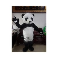 Picture of Panda Adult Halloween Mascot Costume Fancy Dress Outfit, One Size
