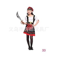 Picture of Pirate Costume for Girls, 3-Piece