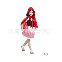 Picture of The Two-Piece Red Riding Hood Costume for Girls