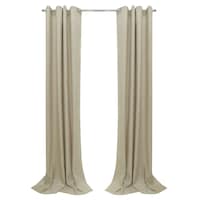 Picture of Family Friends 70% Blackout Curtain, TS8927-2, Light Gold, Pair of 2 Pieces