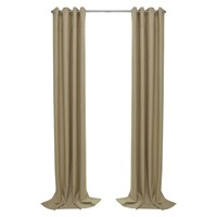 Picture of Family Friends 70% Blackout Curtain, TS8927-4, Gold, Pair of 2 Pieces