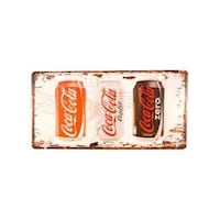 Picture of Coca Cola Metal Plate Vintage Tin Sign