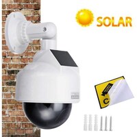 Picture of Solar Powered Dummy Fake Security Dome Camera 