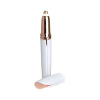 Picture of Eyebrow Hair Remover Trimmer, White & Gold