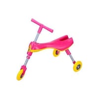 Picture of 3 Wheeled Mantis Foldable Kids Scooter, Pink & Yellow