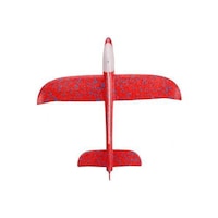 Picture of Hand Throwing Foam Airplane with Head and Body LED Lights Toy