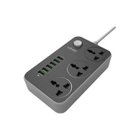 Picture of Power Socket with USB Extension, Black & White