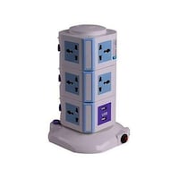 Picture of 3-Layer Vertical Power Socket Extension, Blue