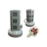 Picture of 3-Layer Vertical Extension Socket, Grey